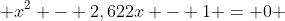  x^2 - 2,622x - 1 = 0 