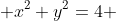  x^2+y^2=4 