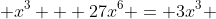  x^3 + 27x^6 = 3x^3 