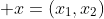  x=(x_{1},x_{2})