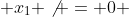  x_1 \not = 0 