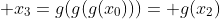  x_3=g(g(g(x_0)))= g(x_2)