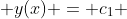  y(x) = c_{1} 
