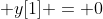  y[1] = 0
