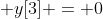  y[3] = 0
