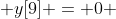  y[9] = 0 