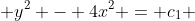  y^2 - 4x^2 = c_1 
