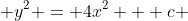  y^2 = 4x^2 + c 