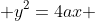  y^2=4ax 