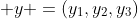  y =(y_{1},y_{2},y_{3})