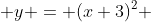  y = (x+3)^2 