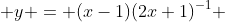  y = (x-1)(2x+1)^{-1} 