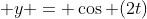  y = \cos (2t)