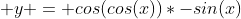  y = cos(cos(x))*-sin(x)