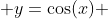  y=\cos(x) 