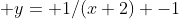  y= 1/(x+2) -1