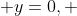  y=0, 