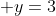  y=3