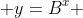  y=B^x 