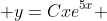  y=Cxe^{5x} 