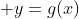  y=g(x)