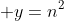  y=n^2