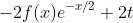 -2f(x)e^{-x/2}+2t~|^{\infty}_{3} = -4