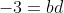 -3=bd