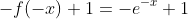 -f(-x)+1=-e^{-x}+1