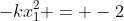 -kx_1^2 = -2