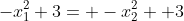 -x_1^2+3= -x_2^2+ 3