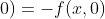 v_t(x,0;0)=-f(x,0)