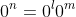 0^n=0^l0^m