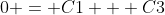 0 = C1 + C3