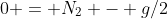 0 = N_2 - g/2