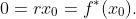 0=rx_0=f^*(x_0).