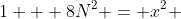 1 + 8N^2 = x^2 