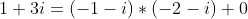1+3i=(-1-i)*(-2-i)+0