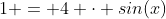 1 = 4 \cdot sin(x)~cos(x)