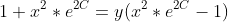 1+x^2*e^{2C}=y(x^2*e^{2C}-1)