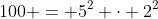 100 = 5^2 \cdot 2^2