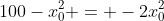 100-x_0^2 = -2x_0^2