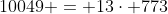 10049 = 13\cdot 773