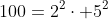 100=2^2\cdot 5^2