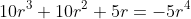 10r^3+10r^2+5r=-5r^4