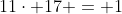 11\cdot 17 = 1