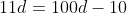 11d=100d-10