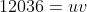 12036=uv