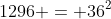1296 = 36^2