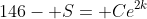 146- S= Ce^{2k}